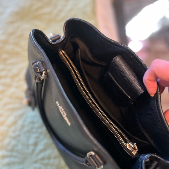 Coach Black Leather Shoulder Bag - Picture 8 of 13